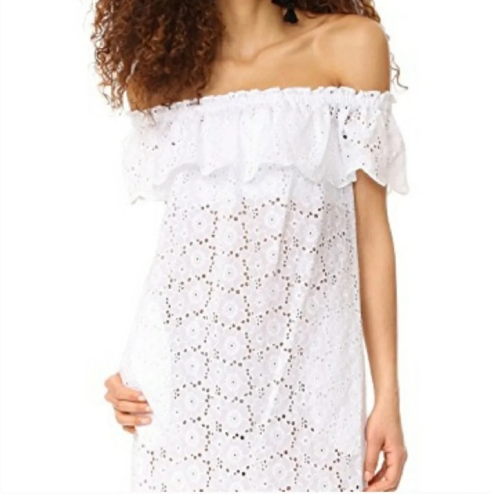 Tory Burch Broderie Lace Eyelet Dress Size Small